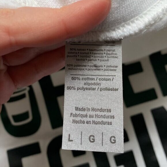 Women's Graphic Logo Coffee Leggings Leopard Casual Pullover Sweater Size Large - Picture 10 of 11